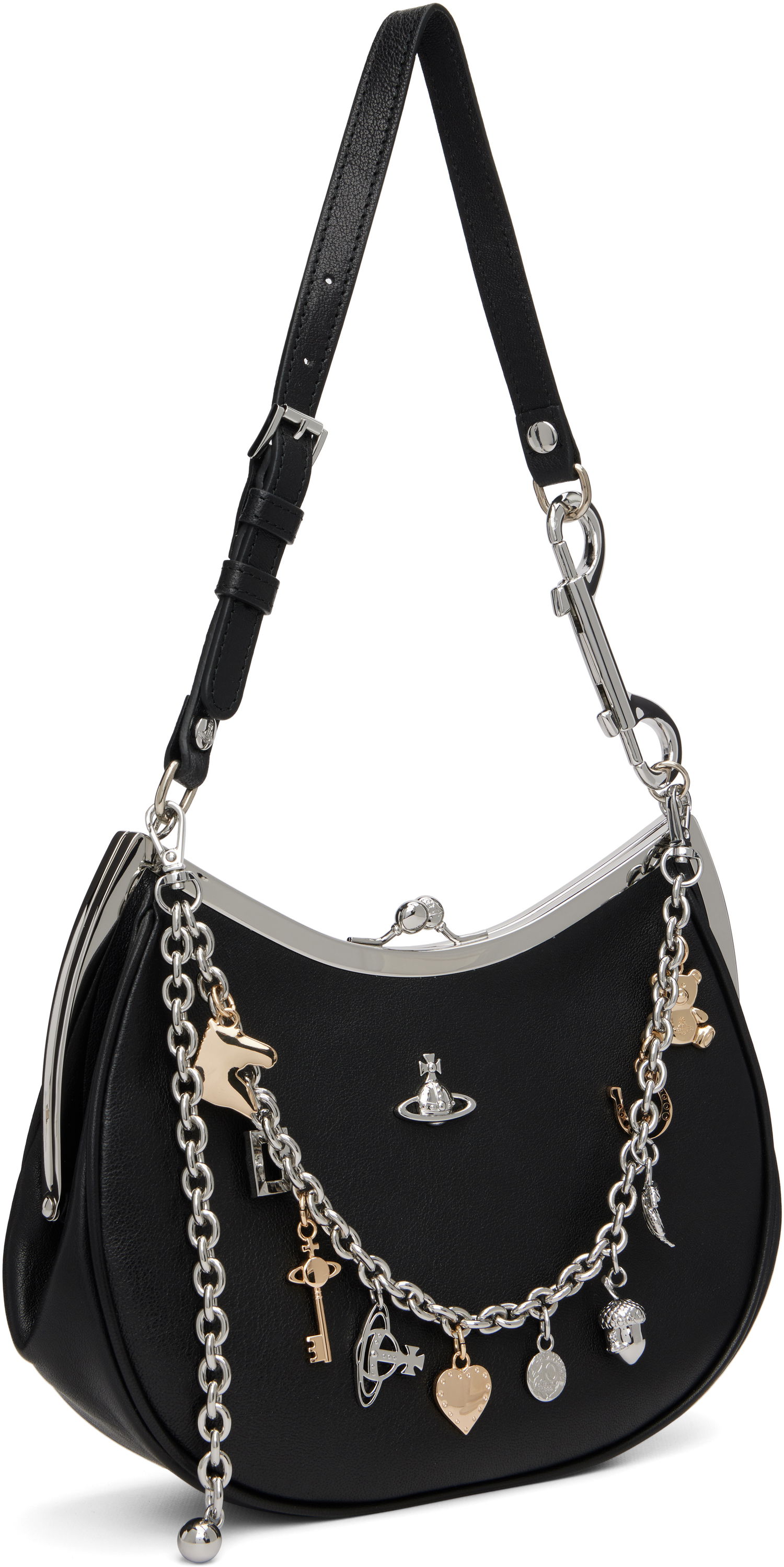 Kabelka Vivienne Westwood Vivienne Westwood Charm Frame Bag Čierna | 4B01000PW-L00BX-, 1