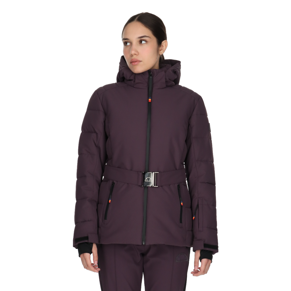 Prešívaná bunda Ellesse Bianca Belted Hooded Ski Jacket Fialová | ELA243F512-70, 0