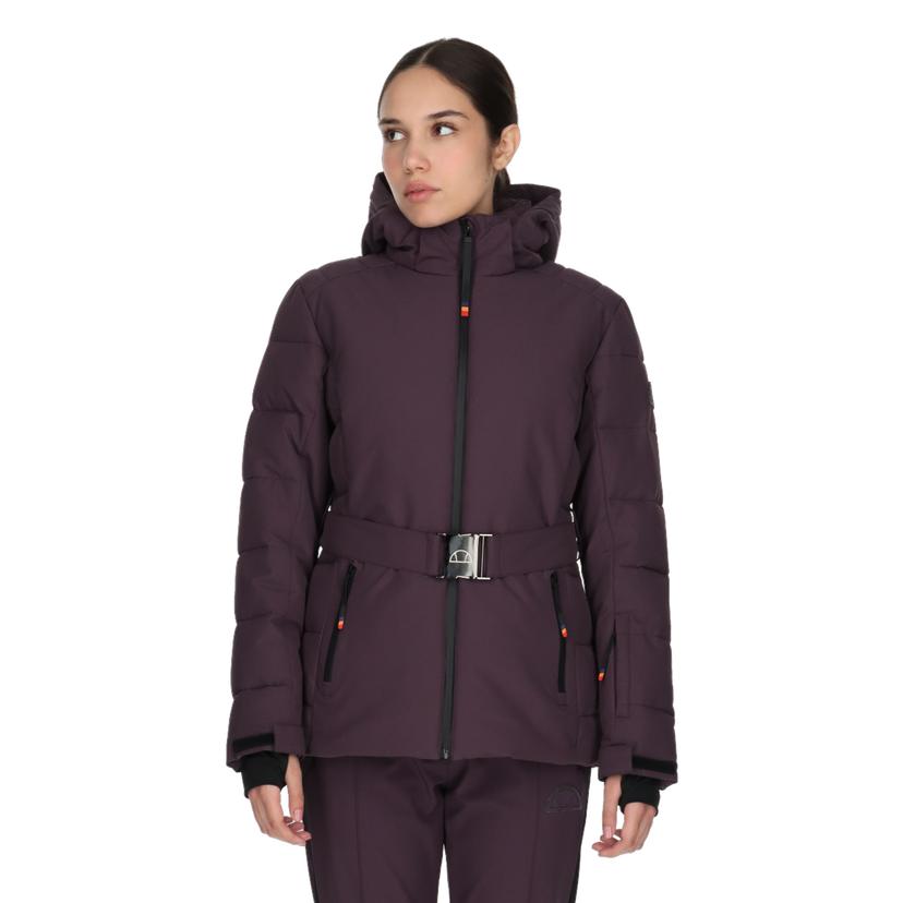 Prešívaná bunda Ellesse Bianca Belted Hooded Ski Jacket Fialová | ELA243F512-70