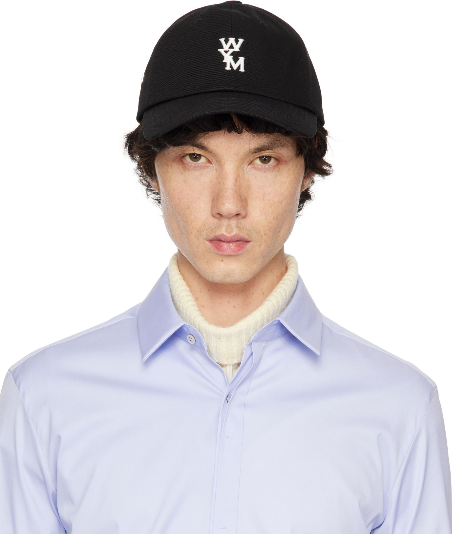 Šiltovka WOOYOUNGMI WOOYOUNGMI Logo Ball Cap Čierna | W251AC51, 0