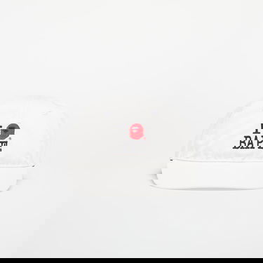 Šiltovka BAPE A BATHING APE Logo Cotton Twill Cap Biela | 001CPL301314MWHT, 0