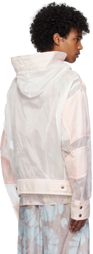 Vetrovka Dries Van Noten Dries Van Noten Satin Hooded Jacket Ružová | 251-020519-1256, 2