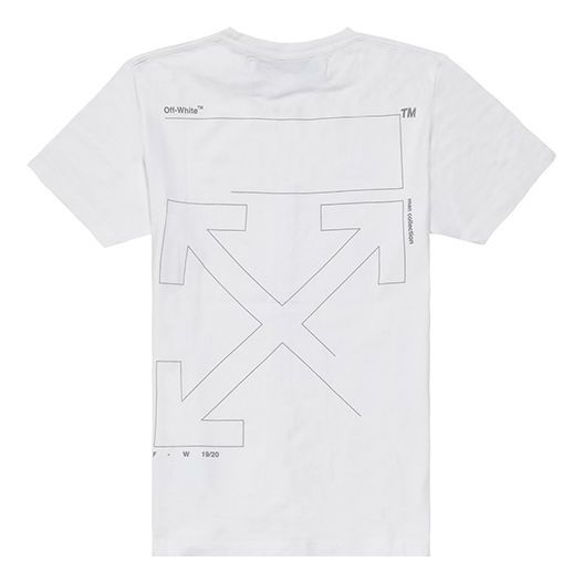 Tričko Off-White Off-White Cotton Short Sleeves T-Shirt Biela | OMAA027E191850030191, 0