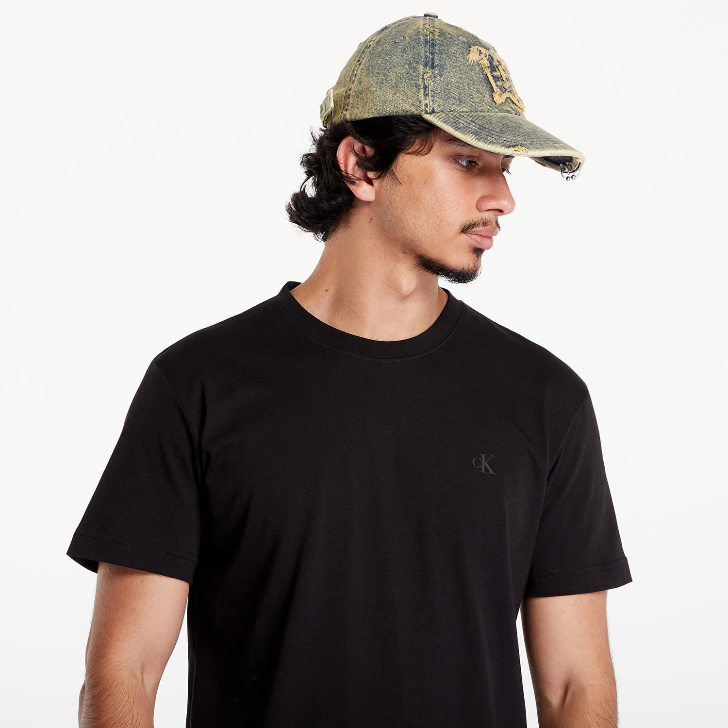 Tričko CALVIN KLEIN Euphoric Monologo Short Sleeve Tee Black Čierna | J30J325683 BEH, 1