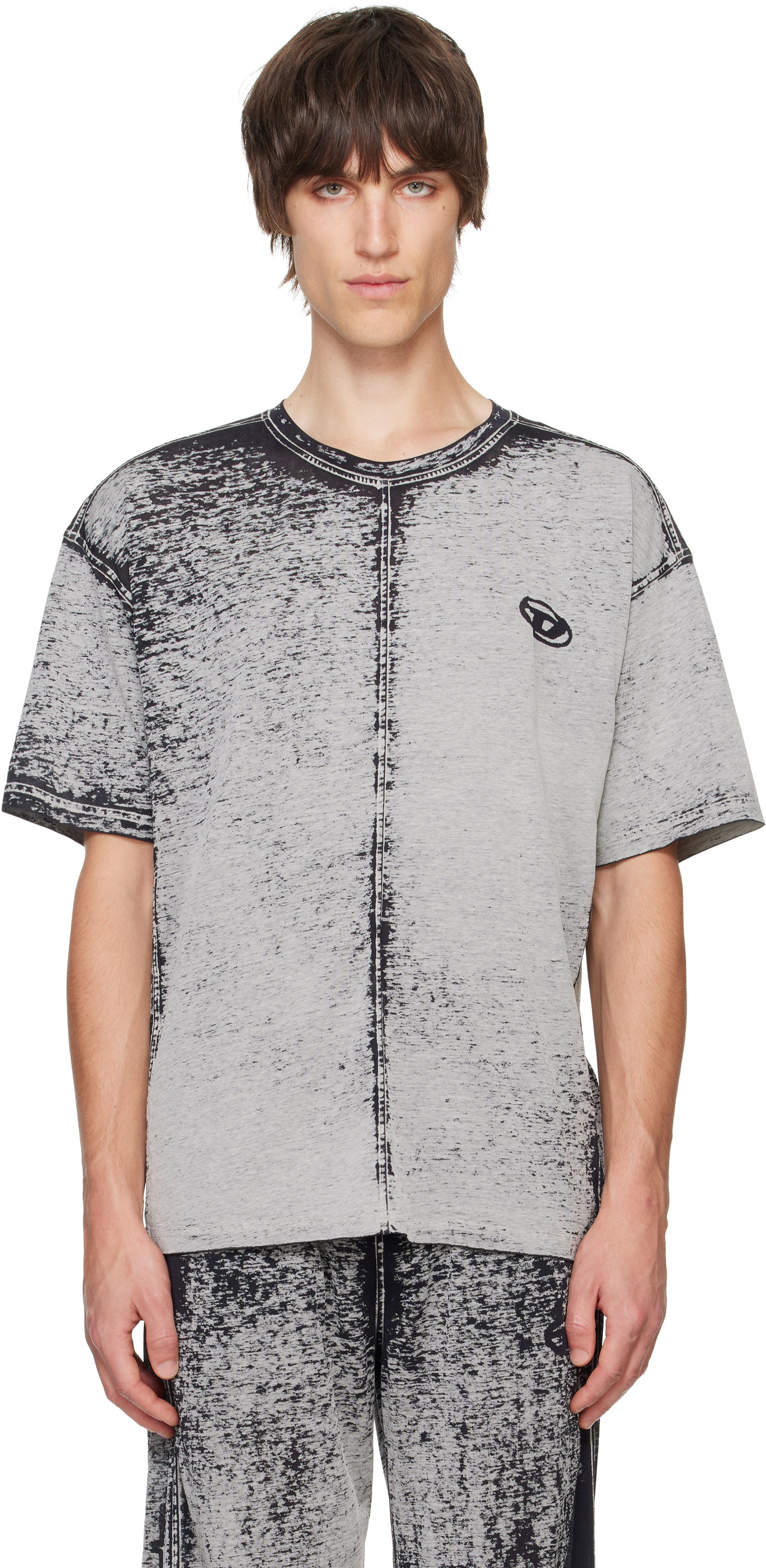 Tričko Diesel Relaxed Fit T-shirt Šedá | A14738-0DRAN-9DN, 0
