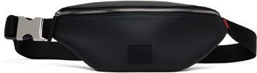 Ľadvinka BOSS HUGO Perforated Faux Leather Belt Bag Čierna | 50541917, 0