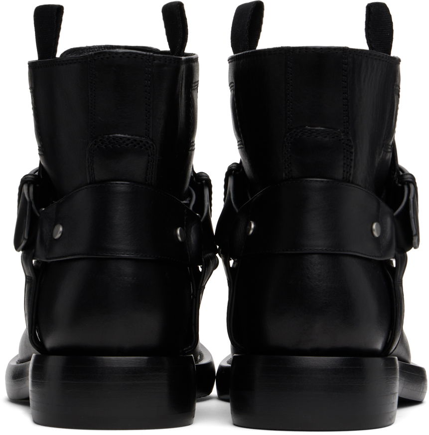Oblečenie Burberry Burberry Leather Cobble Boots Čierna | 8101287, 1