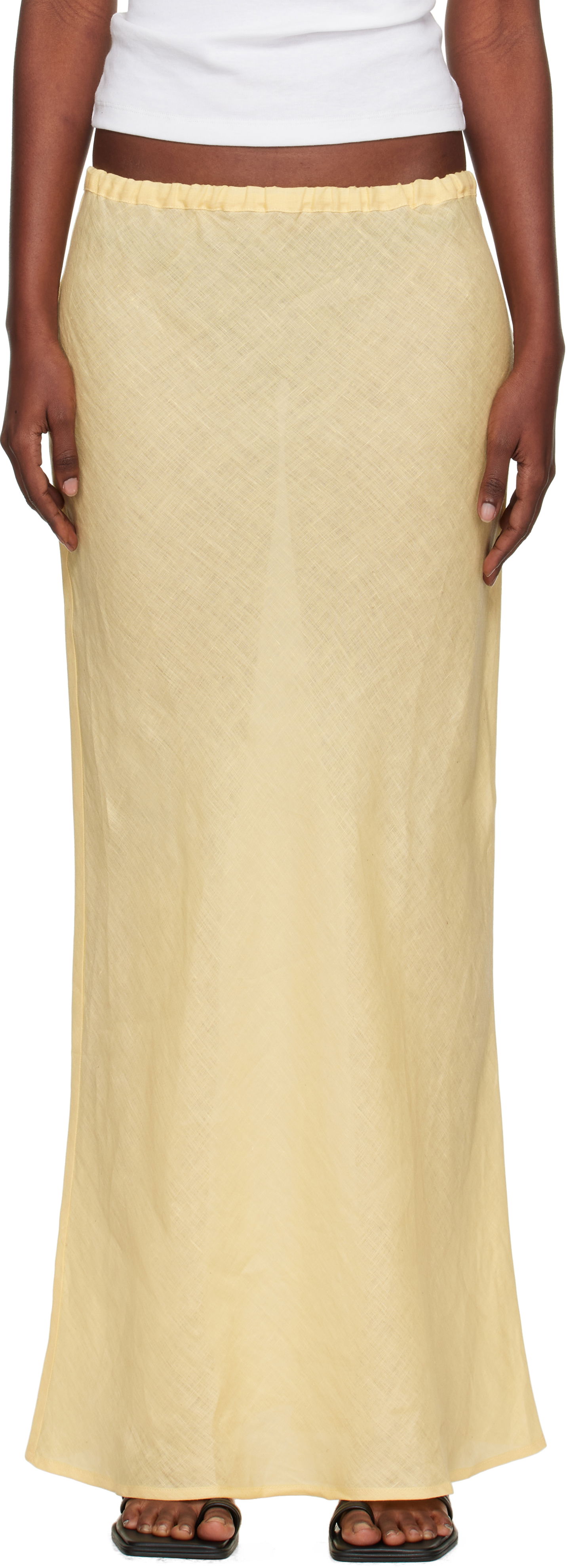 Sukňa Baserange Baserange Dydine Maxi Skirt Žltá | SSDY-FL-AU25, 0