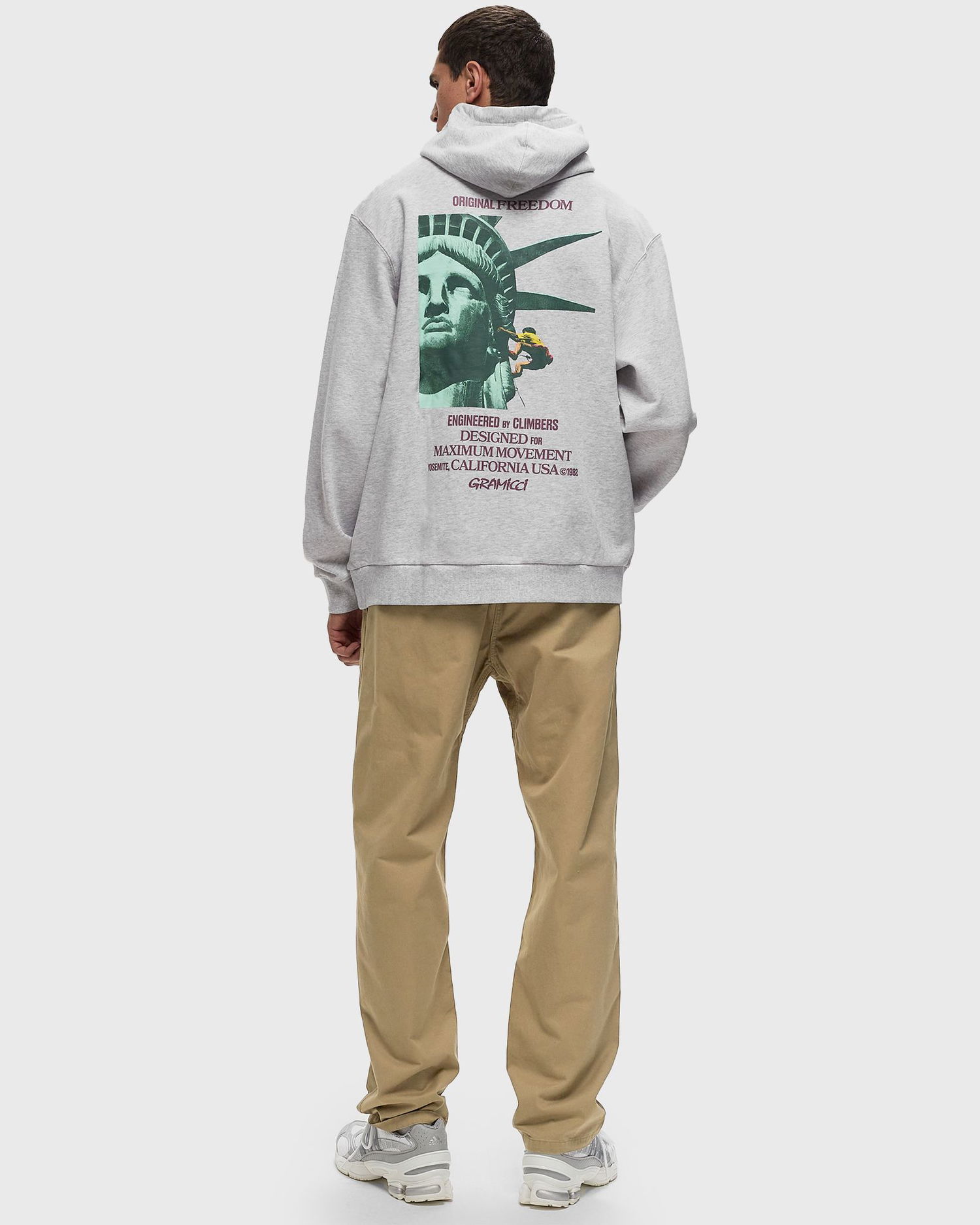 Mikina GRAMICCI Liberty Hoodie Sweatshirt in Grey - Size XL Šedá | G4FU-J117-GREY-HEATHER, 1