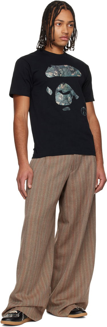 Tričko BAPE Tree Edge Camo Ape Face T-shirt Čierna | 001TEL801032M, 3