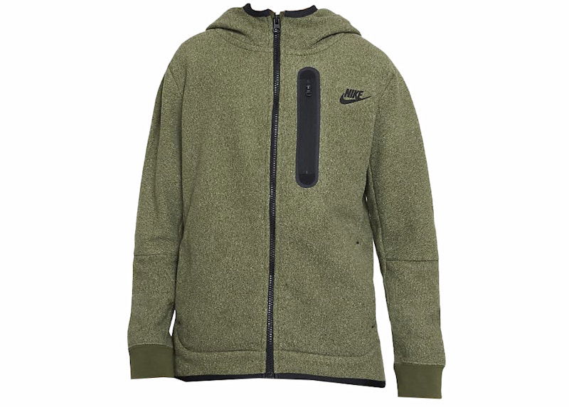 Mikina Nike Kids' Tech Fleece Winterized Full-Zip Hoodie Zelené | DV3064-326