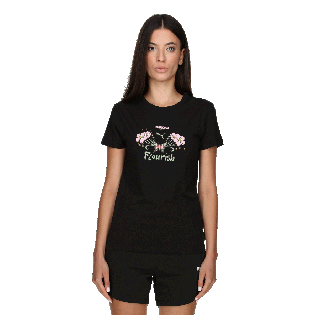 Tričko Puma GRAPHICS GROW & FLOURISH Graphic T-Shirt Čierna | 625407-01, 0
