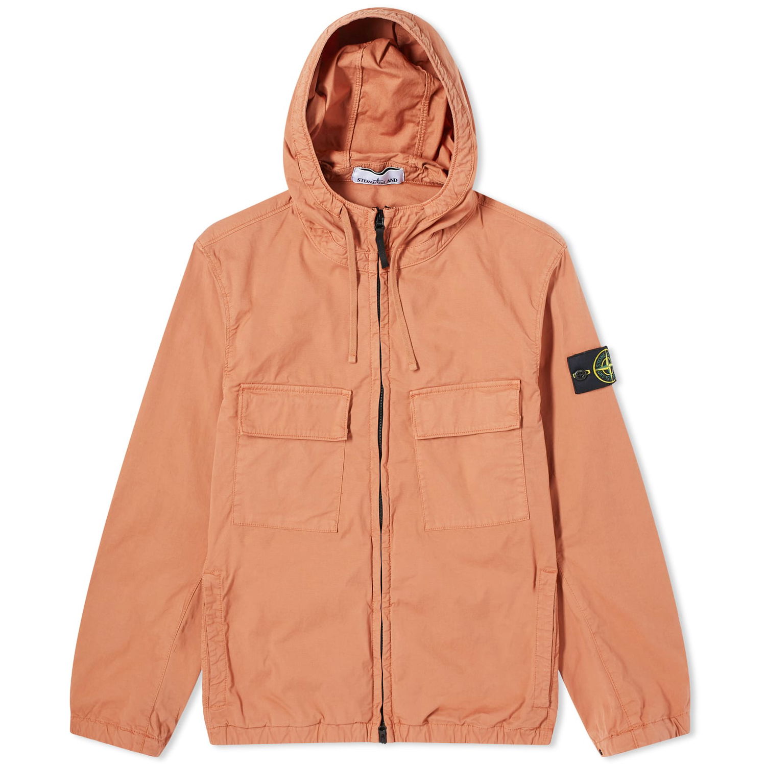 Bunda Stone Island Supima Cotton Twill Stretch-TC Hooded Jacket Oranžová | 801542610-V0013, 0