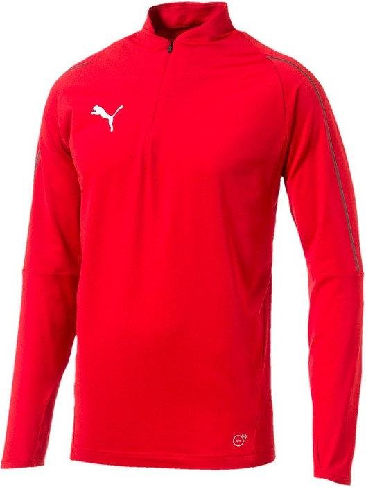 Tričko Puma Training 1 4 Zip Top Červená | 65528901