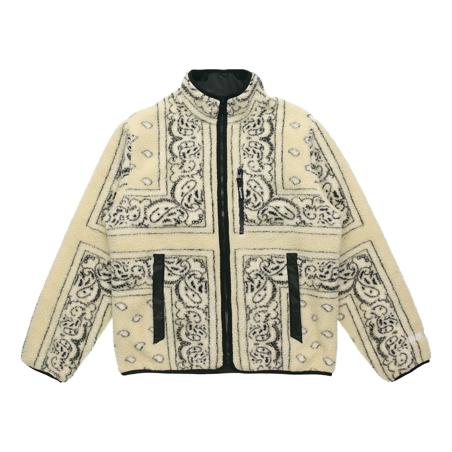 Bunda Supreme Supreme Reversible Bandana Fleece Jacket Béžová | SUP-FW19-344, 0