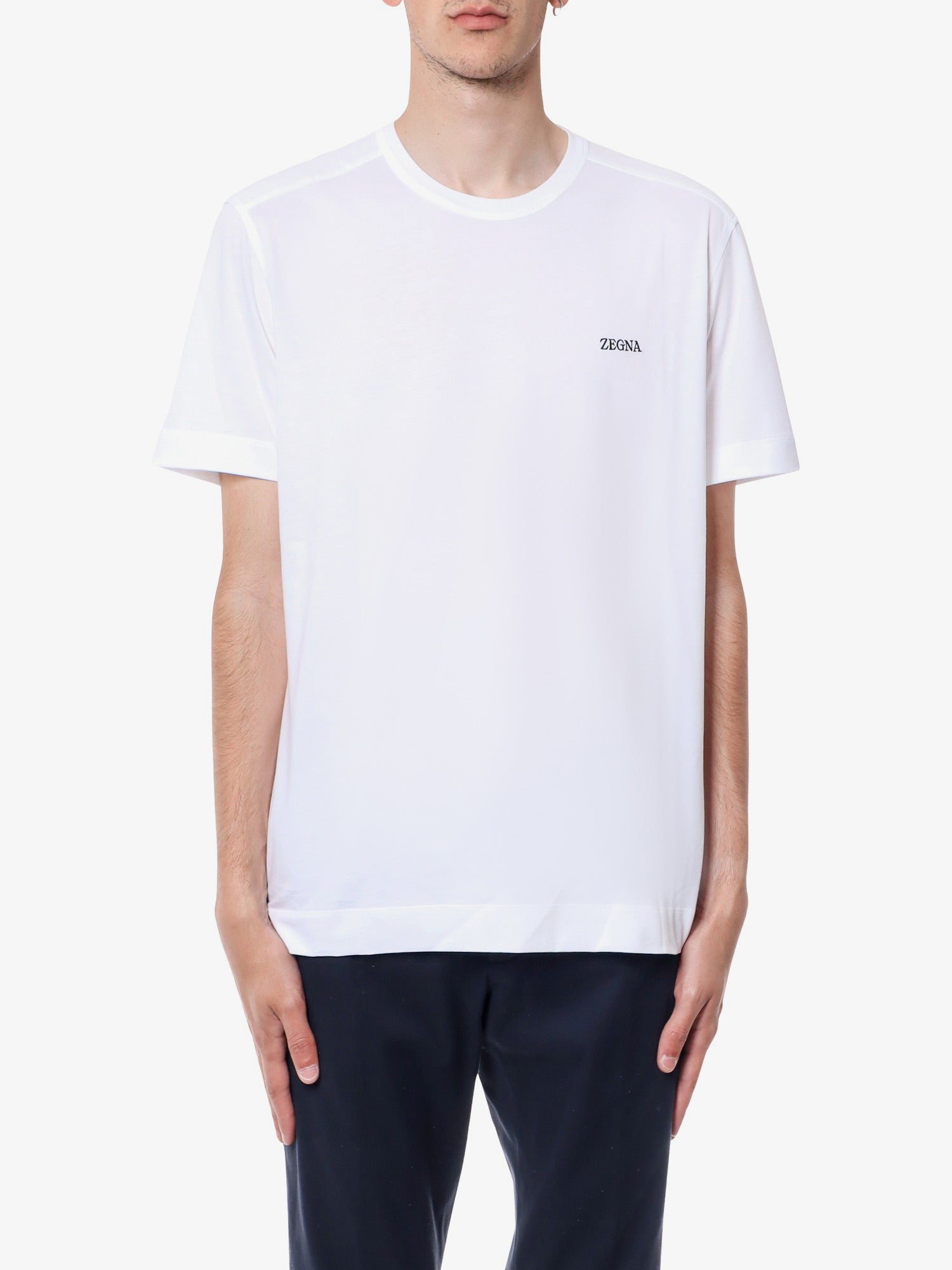 Men's White Crew Neck T-Shirt