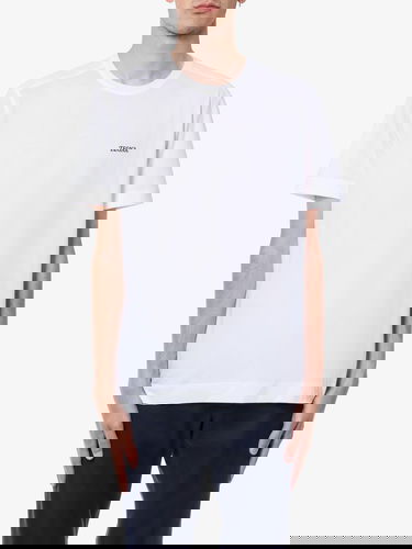 Tričko ZEGNA Men's White Crew Neck T-Shirt Biela | E7360A5B760N00, 2