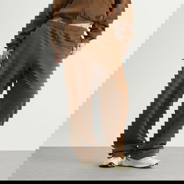 Tepláky SKIMS Cotton Fleece Classic Straight Leg Pant Hnedá | ST-PNT-8385W-BSN, 2