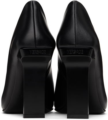Tenisky a topánky Versace Black Leather Pointed Toe Ankle Boots Čierna | 1017822_DVT2P, 1