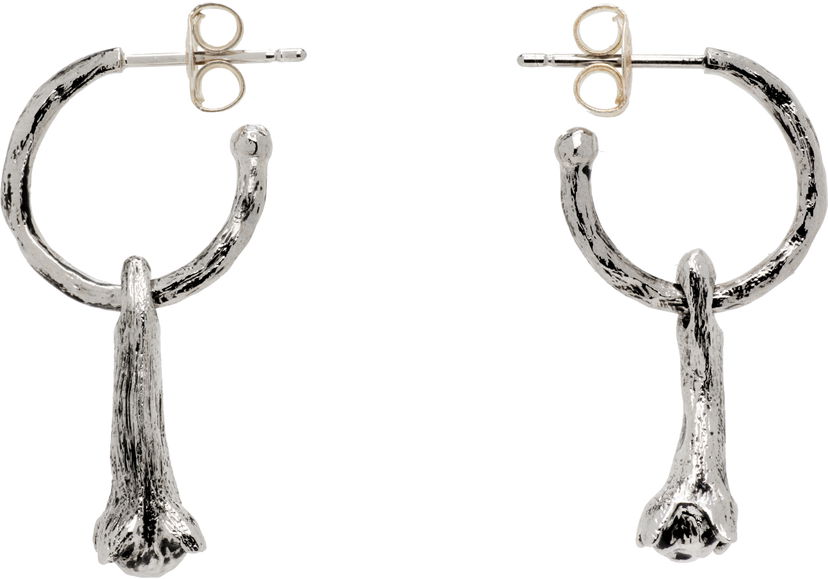 Náušnice LEMAIRE Lemaire Silver Clove Drop Earrings Metalická | JW0131 LO036