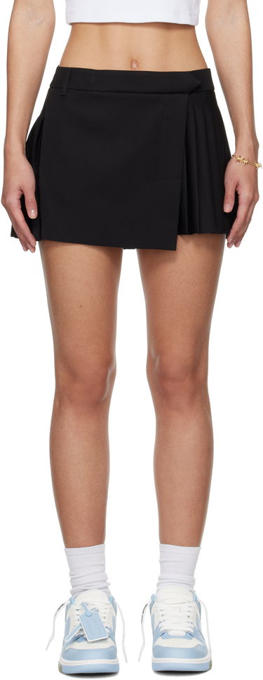 Sukňa Off-White Off-White Savana Pleated Miniskirt Čierna | OWCU014S25FAB0011000, 0