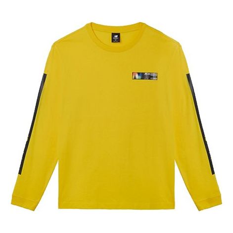 Tričko New Balance New Balance Crew Neck Long Sleeve Graphic T-Shirt Žltá | AMT03528-ATY