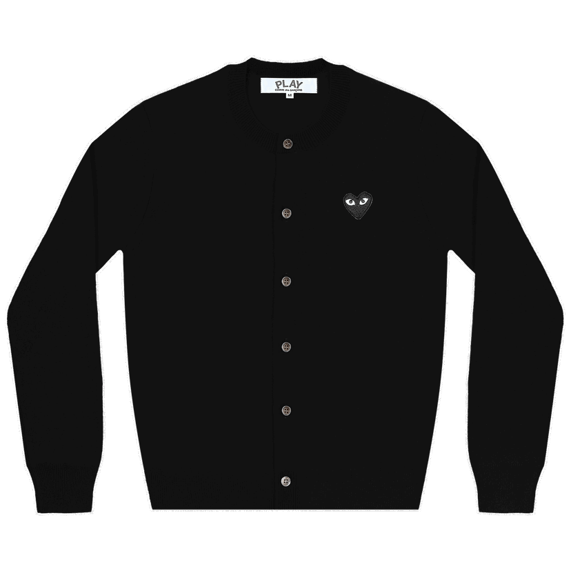 Sveter Comme des Garçons PLAY Heart Cardigan Čierna | AZ N023 051 1