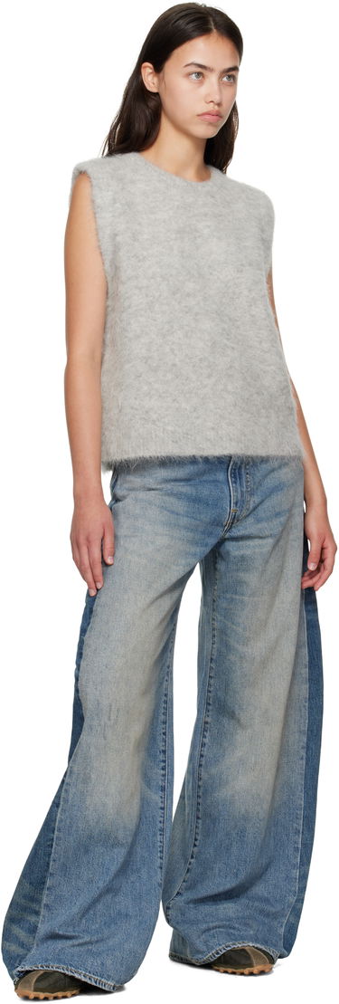 Vesta R13 R13 Deep Armhole Knit Vest Šedá | R13WY294-Y196A, 3