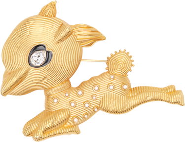 Spona Valentino Valentino Leaping Fawn Brooch Metalická | 6Y0J0T63TFZCQG, 0