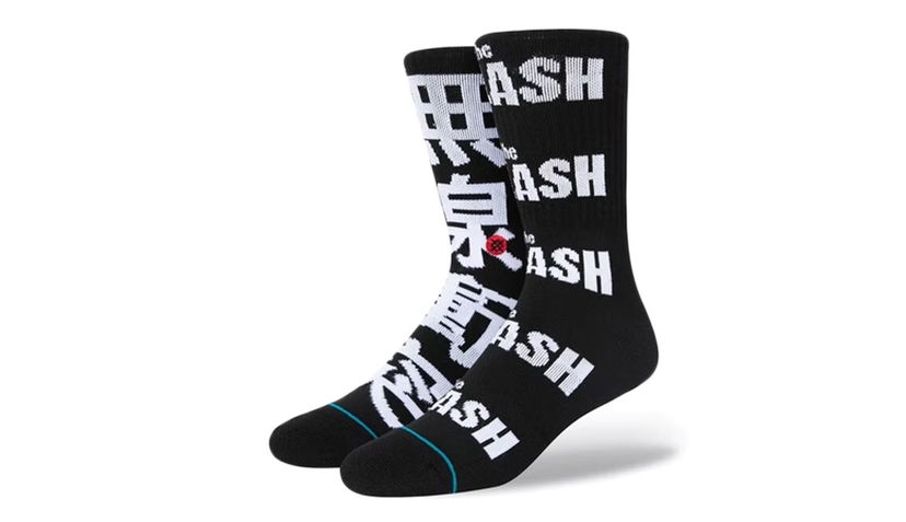 Ponožky Stance The Clash Radio Crew Socks Čierna | A556D21RAD-BLK