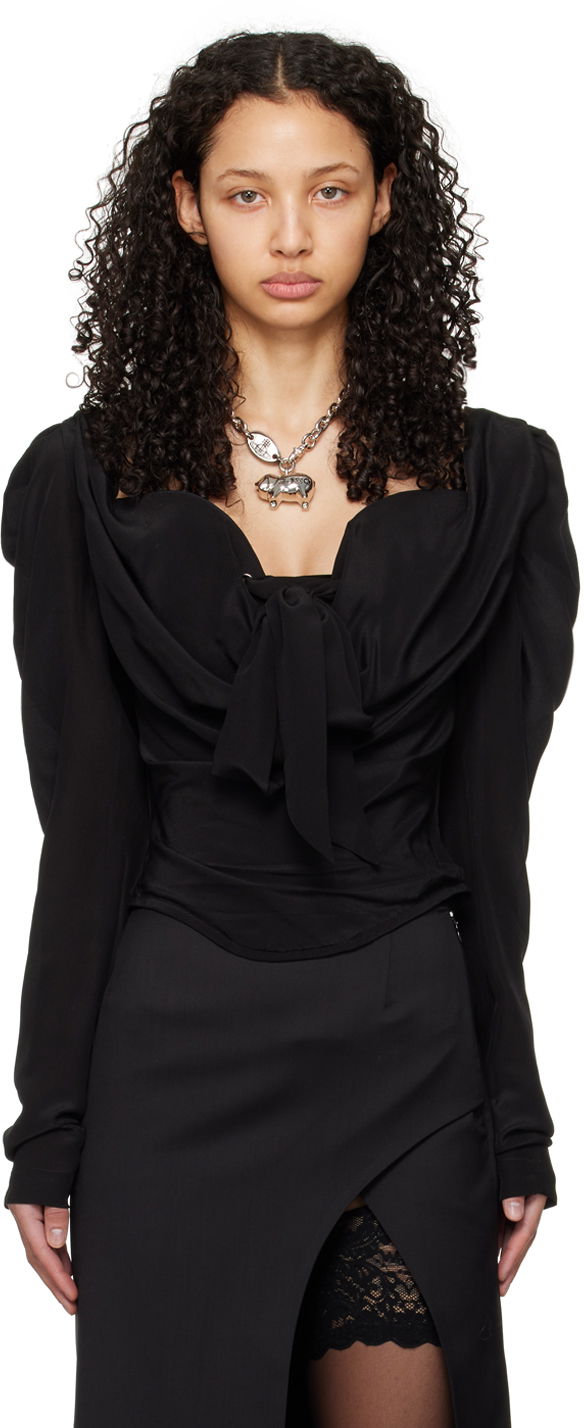 Košeľa Vivienne Westwood Iwona Blouse Čierna | 1503003P-W00AK-, 0