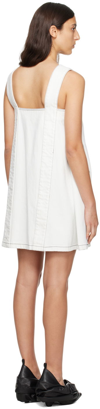 Šaty We11done We11done Square Neck Denim Mini Dress Biela | WD-DO3-23-381-W-IC, 2