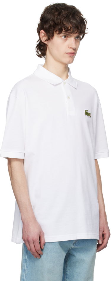 Polo tričko Lacoste Lacoste Loose Fit Piqué Badge Polo Biela | PH2751_001, 1