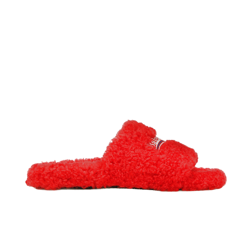 Tenisky a topánky Balenciaga Furry Slide Red Červená | 654747W2DO16596