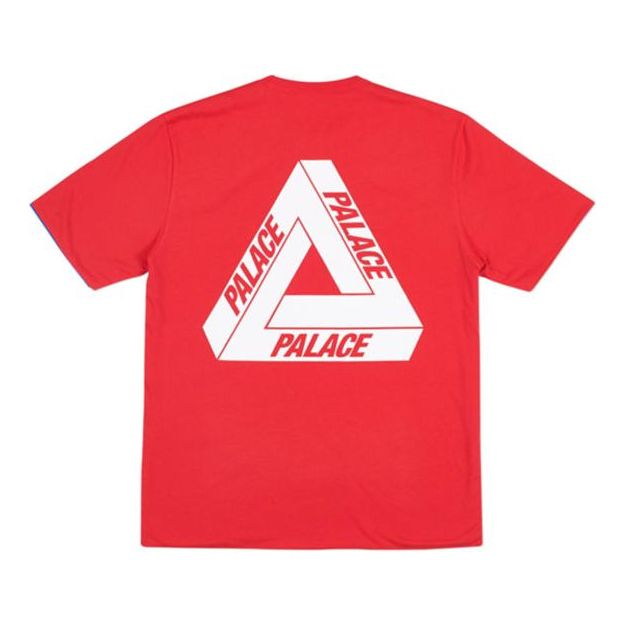 Tričko Palace Reverso Og Large Triangle Double Sided Short Sleeve T-Shirt Červená | P14ES062, 0