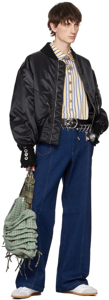 Bomber bunda Chopova Lowena Chopova Lowena Slash Bomber Jacket Čierna | 5176, 3