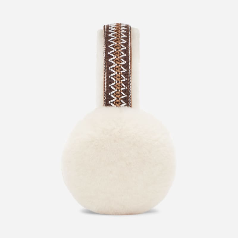 Šál UGG Tasman Sheepskin Earmuffs Biela | 20496-CHE