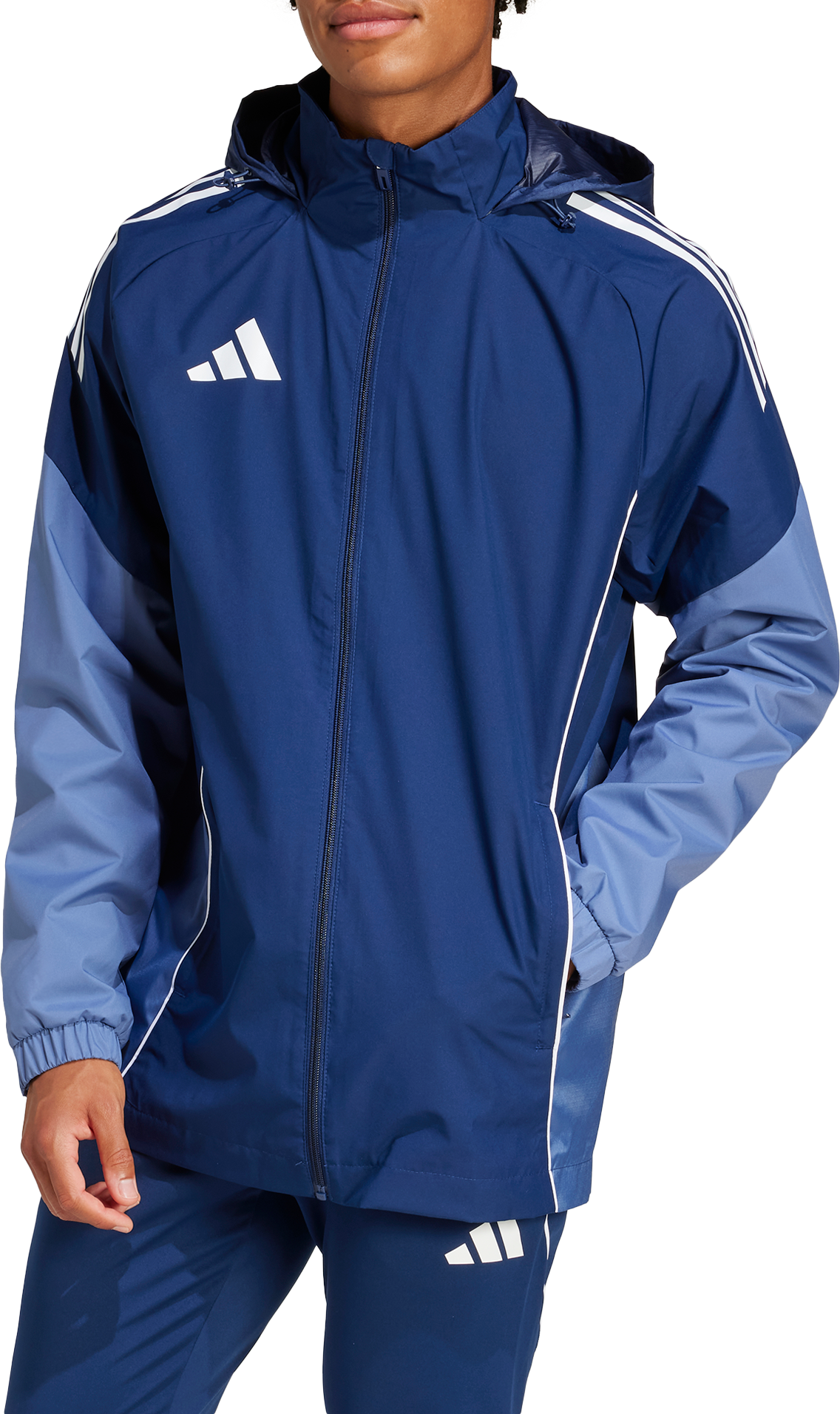 Vetrovka adidas Originals adidas TIRO25C AW Hooded Jacket Modrá | ji6543, 0
