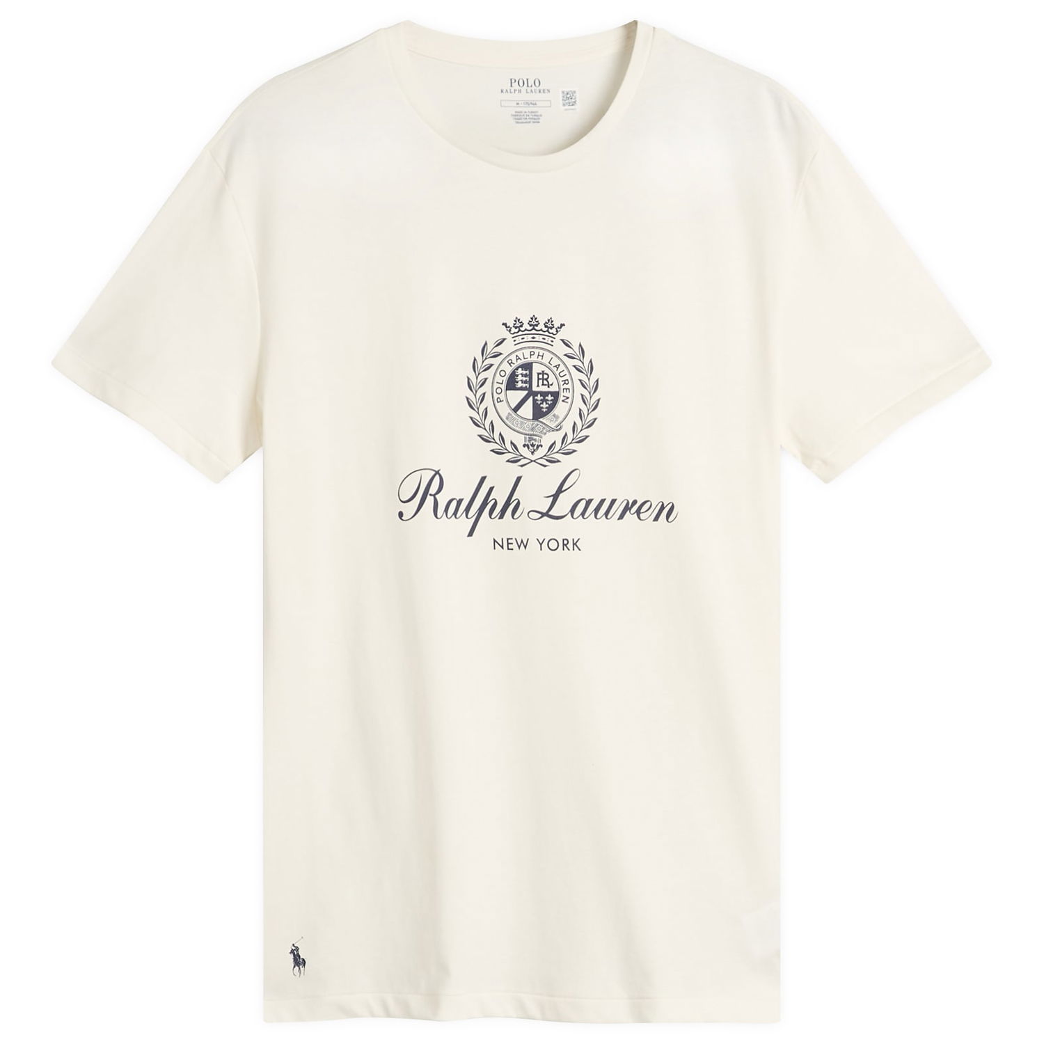 Tričko Polo by Ralph Lauren Ralph Lauren Crest Logo T-Shirt, Size Large Béžová | 710978032-WHT, 1