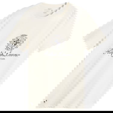Tričko Polo by Ralph Lauren Ralph Lauren Crest Logo T-Shirt, Size Large Béžová | 710978032-WHT, 1