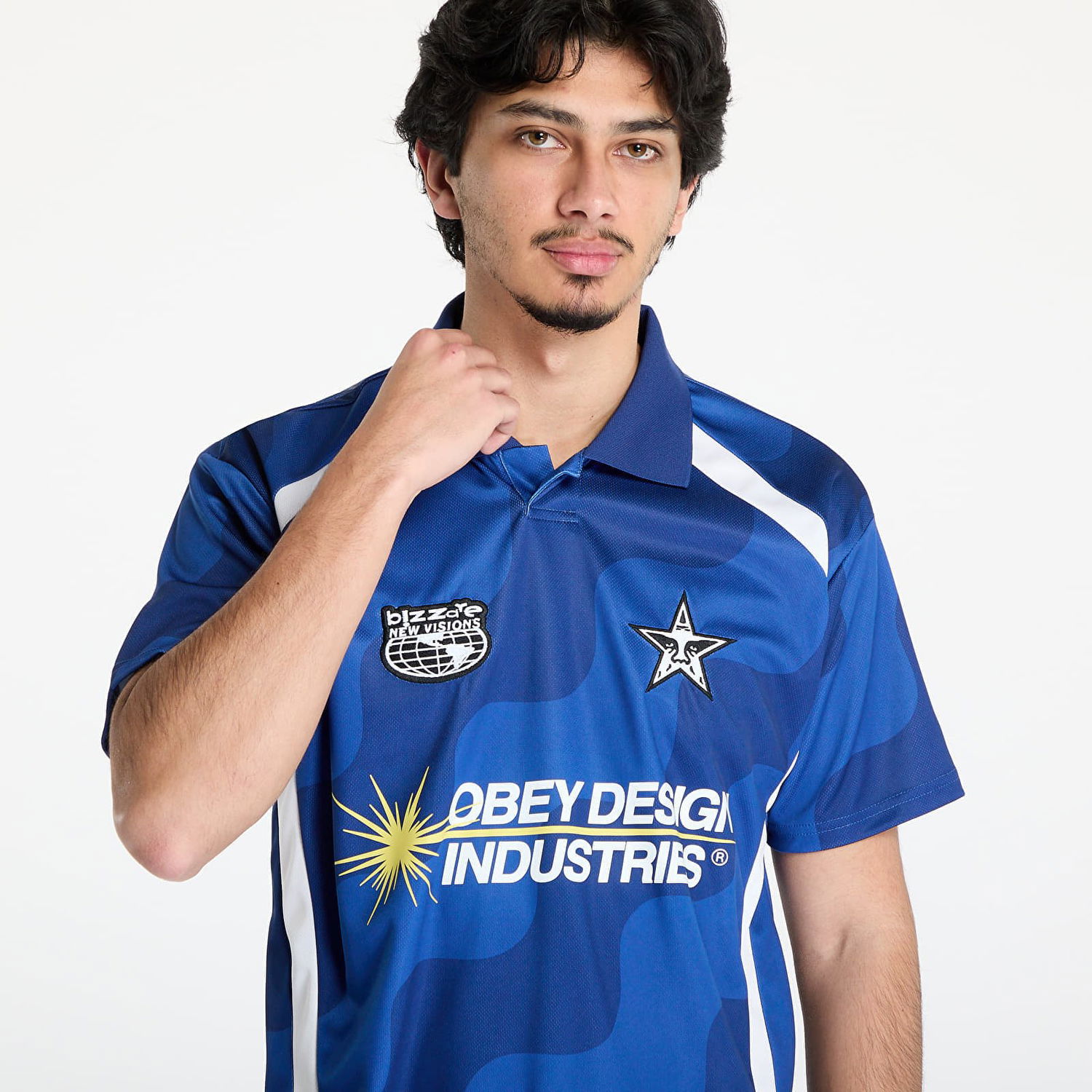 Polo tričko OBEY OBEY Soccer Jersey Modrá | 131080372-BMU, 1