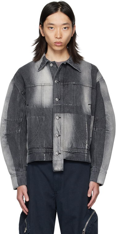 Bunda Eckhaus Latta Eckhaus Latta 'El Jacket Redux' Denim Jacket Šedá | 1224-EL-PF25-SF, 0