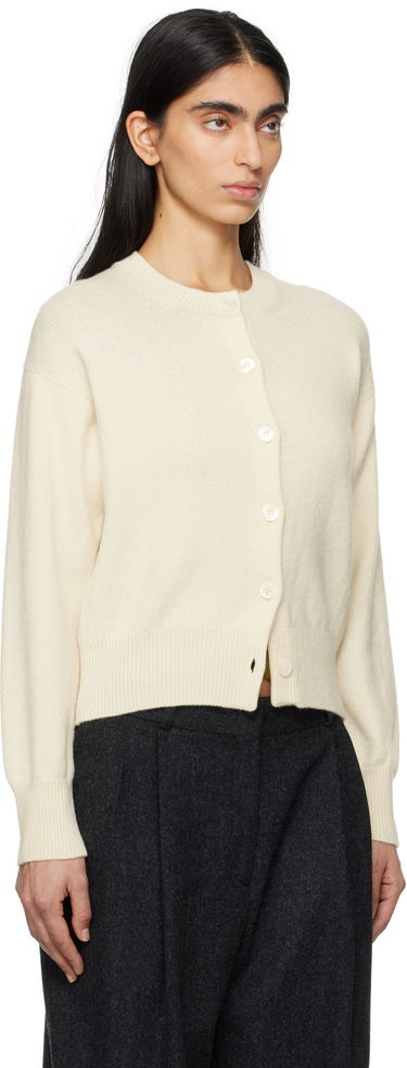 Sveter &Daughter &Daughter Ada Crewneck Cardigan Biela | HKN03905, 1