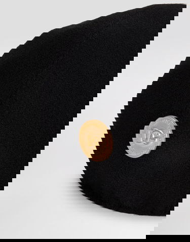 Šiltovka Dolce & Gabbana Dolce & Gabbana Wool Crepe Cap With DG Coin Čierna | FH665AGDDDNN0000, 3