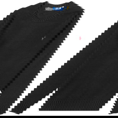 Mikina Polo by Ralph Lauren Ralph Lauren Cotton Shaker Crew Knit Polo Čierna | 710810846020, 0