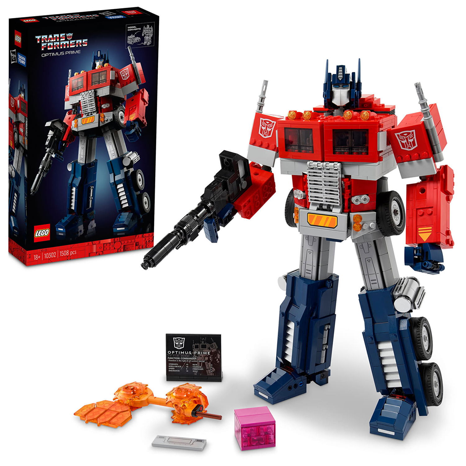 Flexstyle LEGO ICONS 10302 Optimus Prime Rôznofarebný | 10302LEG, 0