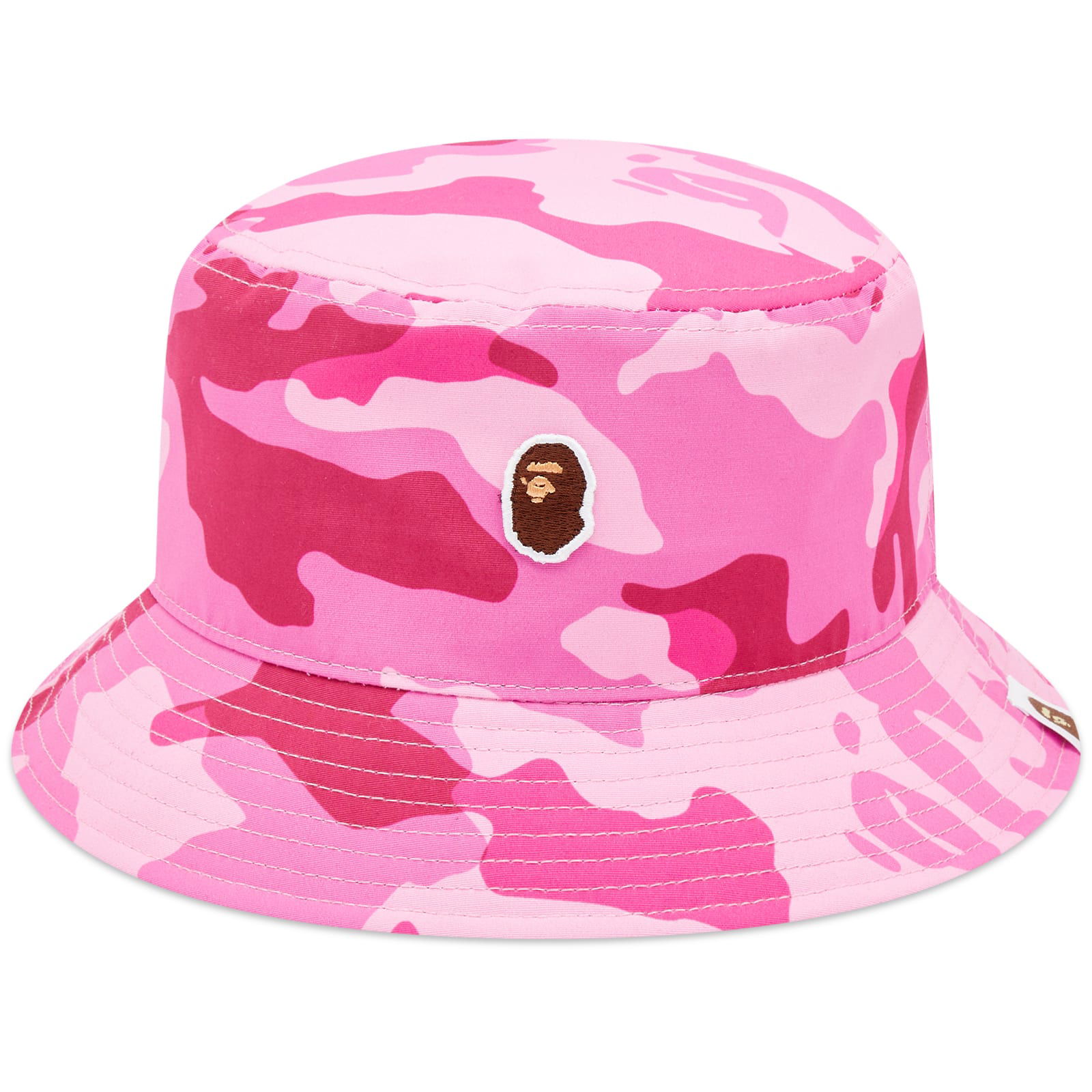 Woodland Camo Bucket Hat Pink