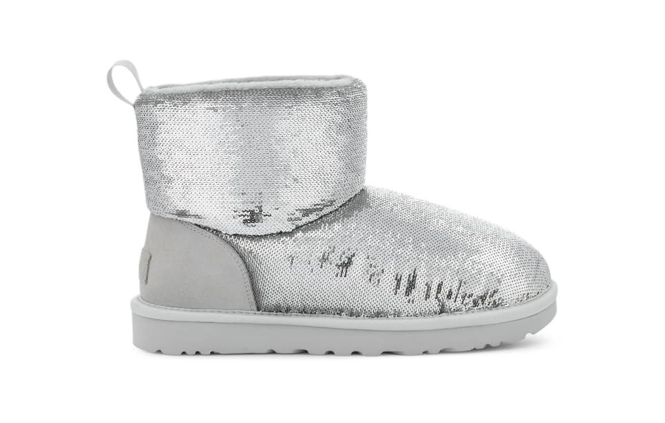 Tenisky a topánky UGG Classic Mini Boot Mirror Ball "Silver" W Šedá | 1151291-SLVR, 0