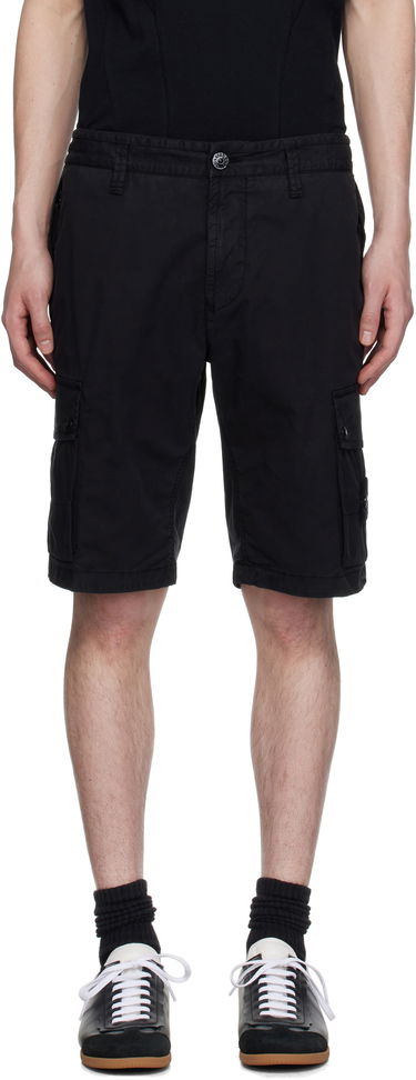 Šortky Stone Island Stone Island Supima Cotton Twill Stretch-TC Cargo Shorts Čierna | K1S15L100011S0010, 0