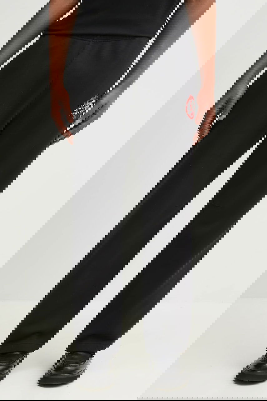 Tepláky Maison Margiela MM6 Maison Margiela Printed Cotton Sweatpants Čierna | SH2KA0027, 0